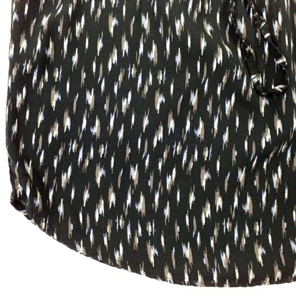 Soft Joie Cassina Black Abstract Print 3/4 Dolman Sleeve Shirt Dress Women Small - Picture 5 of 14